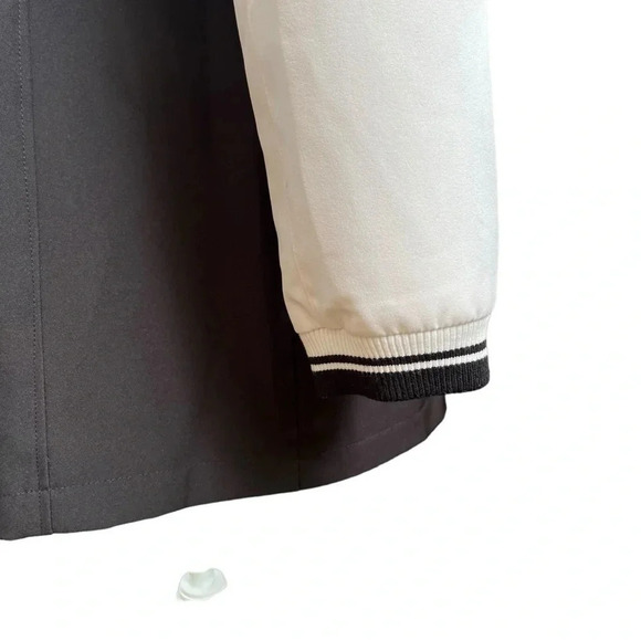 Azalea Wang NWOT Varsity-New Double Breasted Black and White Blazer Jacket SZ XL - Picture 11 of 13